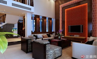 某現(xiàn)代中式別墅裝飾設(shè)計(jì)施工圖 附效果圖